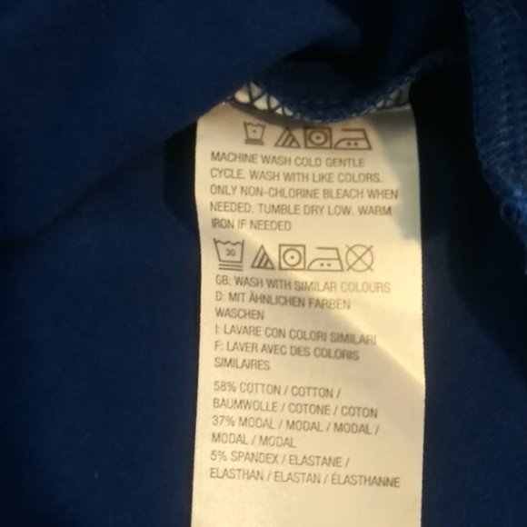 Isaac Mizrahi Live women's size S blue mock turtleneck top - Picture 13 of 14